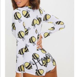 NWT Pretty Little Thing PJ Romper, Small